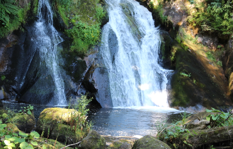 cascata del fiume Gutach a Triberg